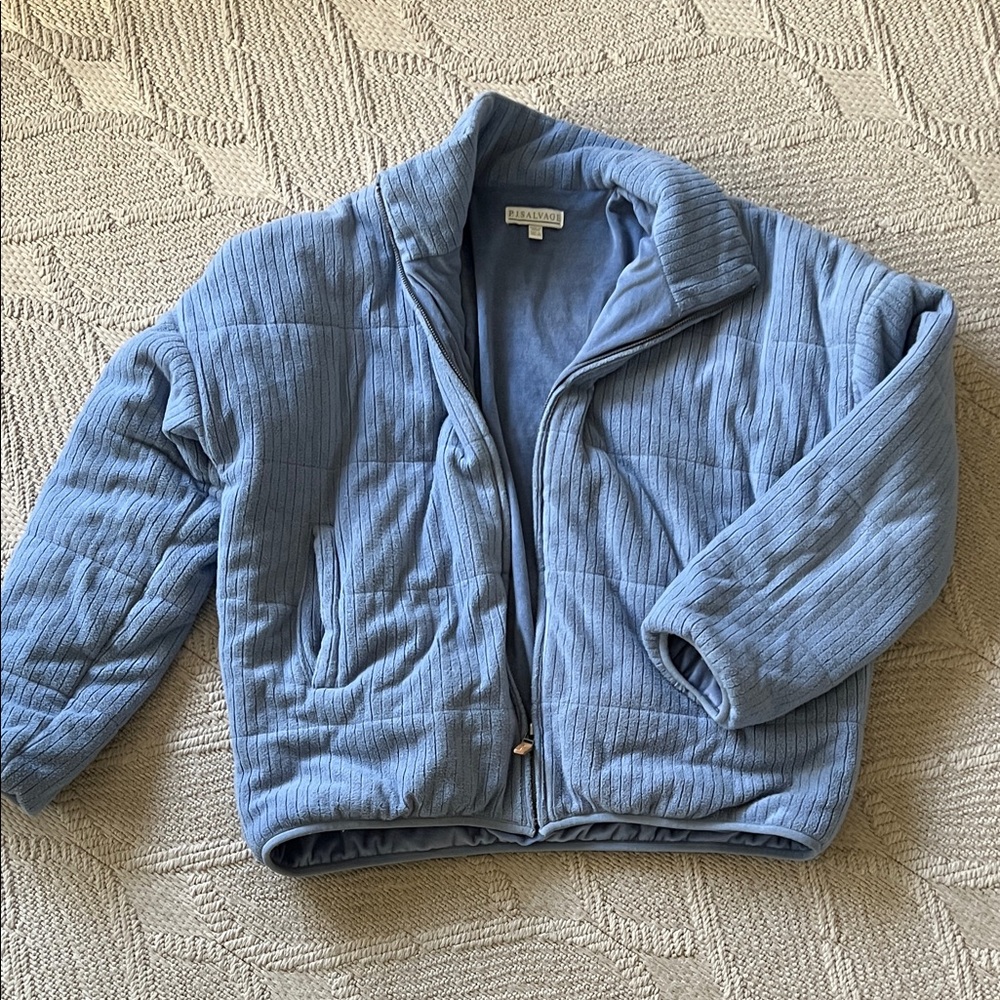 PJ Savage Blue Quilted Jacket